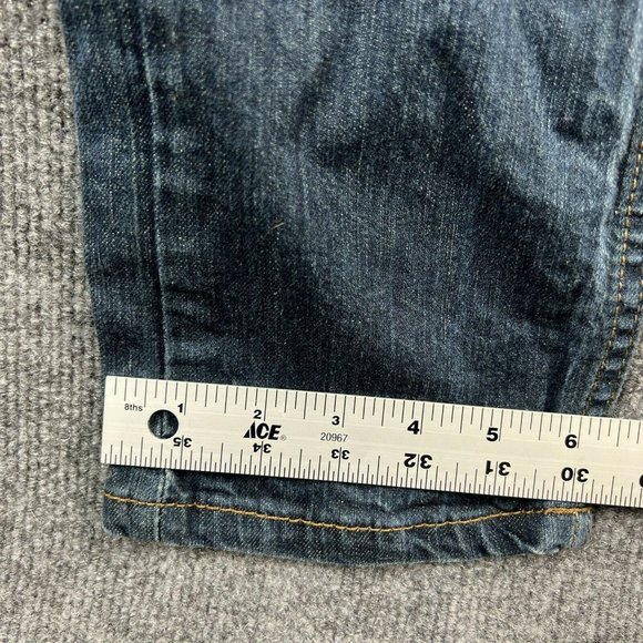 Ecko Unltd Jeans Mens 32 Blue Skinny Low Acid Washed Pockets Rap Hip Hop 32x30 - Picture 11 of 12